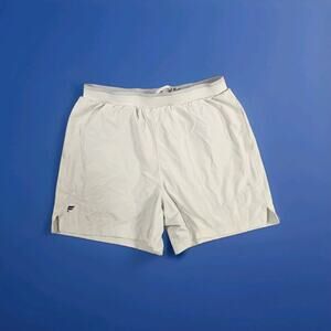 Fabletics Fundamental Shorts Mens L Stretch Lined 5" Athletic Casual Workout Gym